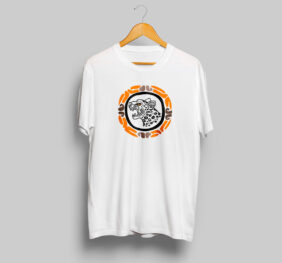 Camiseta en algodón unicolor gigantes de piedra