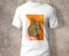 Camiseta en algodón unicolor ardilla