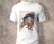 Camiseta en algodón unicolor armadillo