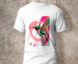 Camiseta en algodón unicolor colibrí