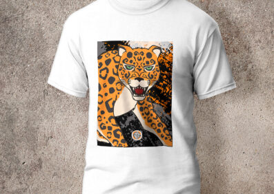 Camiseta en algodón unicolor jaguar
