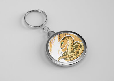 Llavero unicolor serpiente